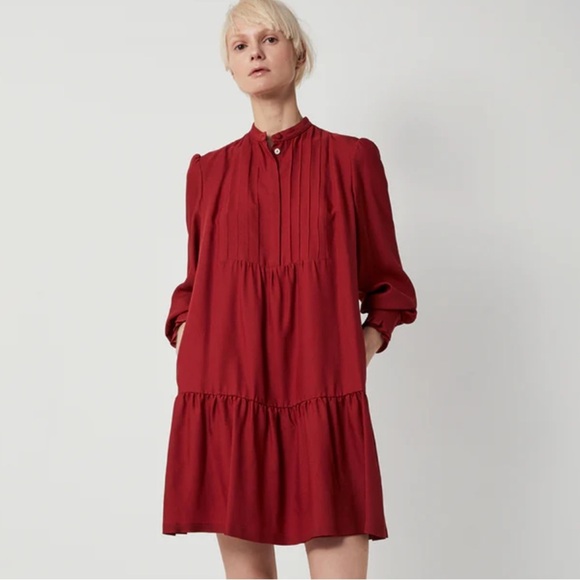 A.P.C. Jones Dress Red Dress Size XS - Picture 1 of 7